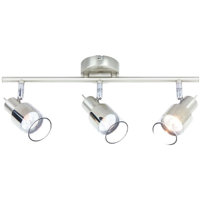 ACA DECOR Σποτ Τρίφωτο Aca Platinum Mc6563 Μεταλλικό - Ασημί