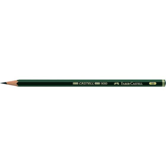 Μολύβι Σχεδίου Faber Castell 9000/5B Πράσινο image 0