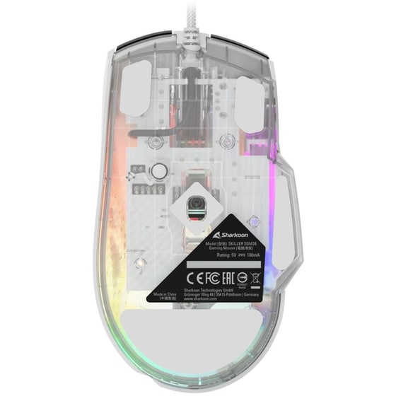 Sharkoon Sgm35 Rgb Gaming Ποντίκι 6400 Dpi Λευκό (sgm35wh) (shrsgm35wh) image 7