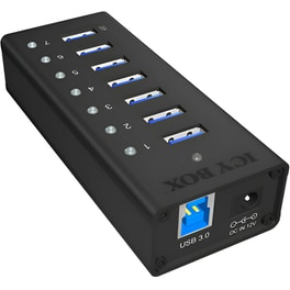 Icy Box IB-AC618 USB Hub 7-Port USB 3.0 συμβατό με USB-A