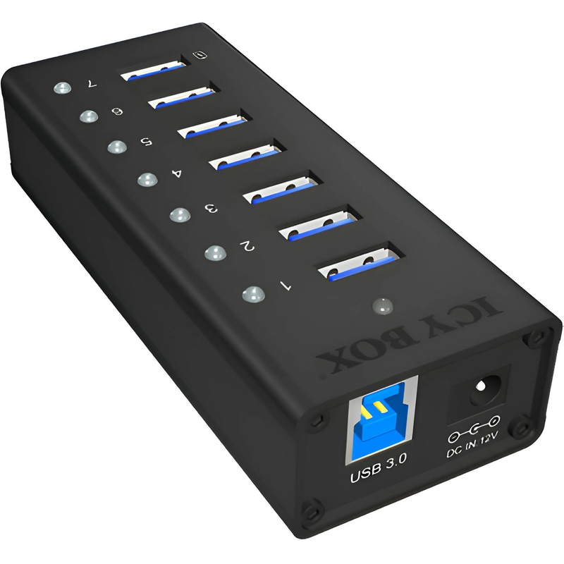 ICY BOX Icy Box IB-AC618 USB Hub 7-Port USB 3.0 συμβατό με USB-A