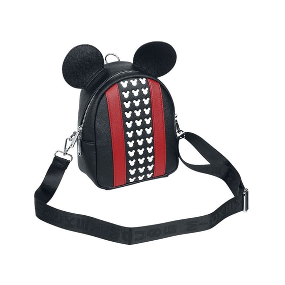 Loungefly Σακίδιο Πλάτης Mickey Mouse από Δερματίνη Με Φερμουάρ Μαύρο image 1