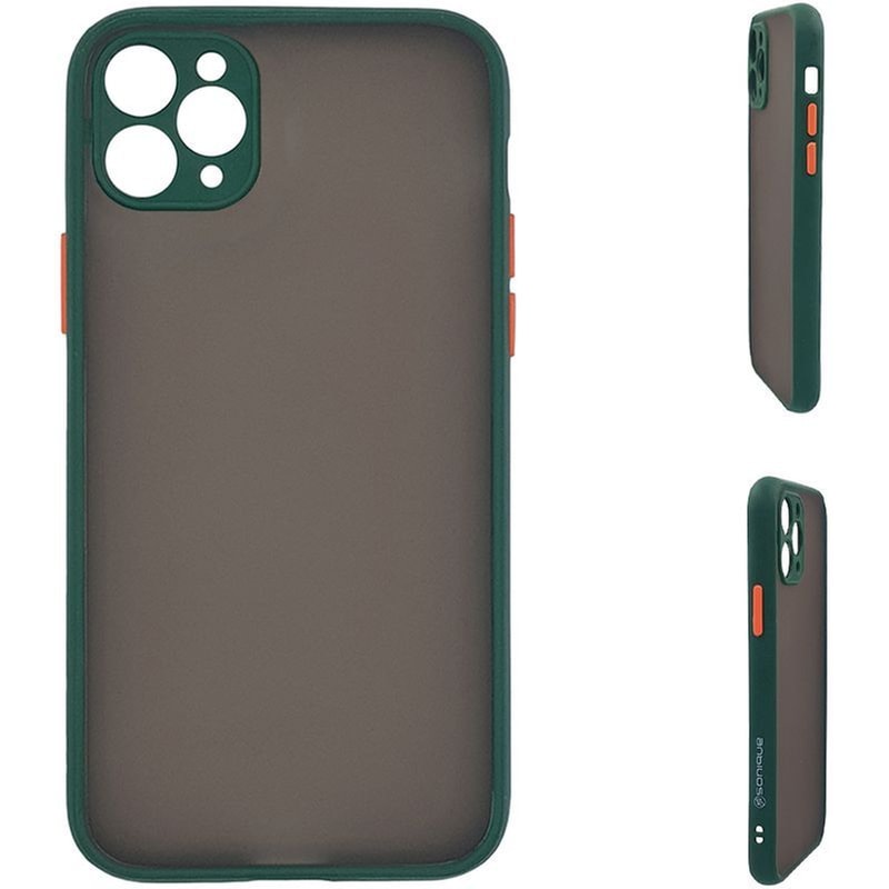 Θήκη Apple iPhone 11 Pro Max - Sonique Color Button Bumper - Πράσινο φωτογραφία