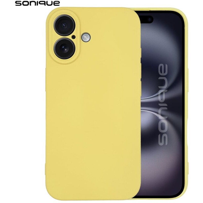 Θήκη Σιλικόνης My Colors Sonique Apple Iphone 16 Plus Κίτρινο SONIQUE