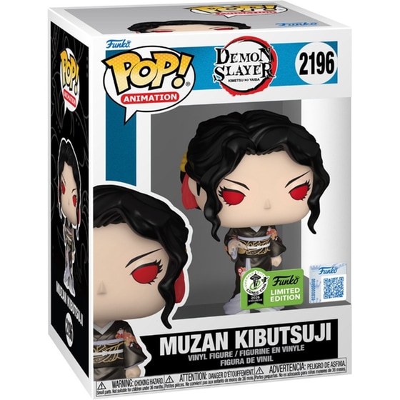 Funko Pop! Animation: Demon Slayer Kimetsu No Yaiba - Muzan Kibutsuji (Metallic) (Convention Special Edition) #2196 Vinyl Figure image 1