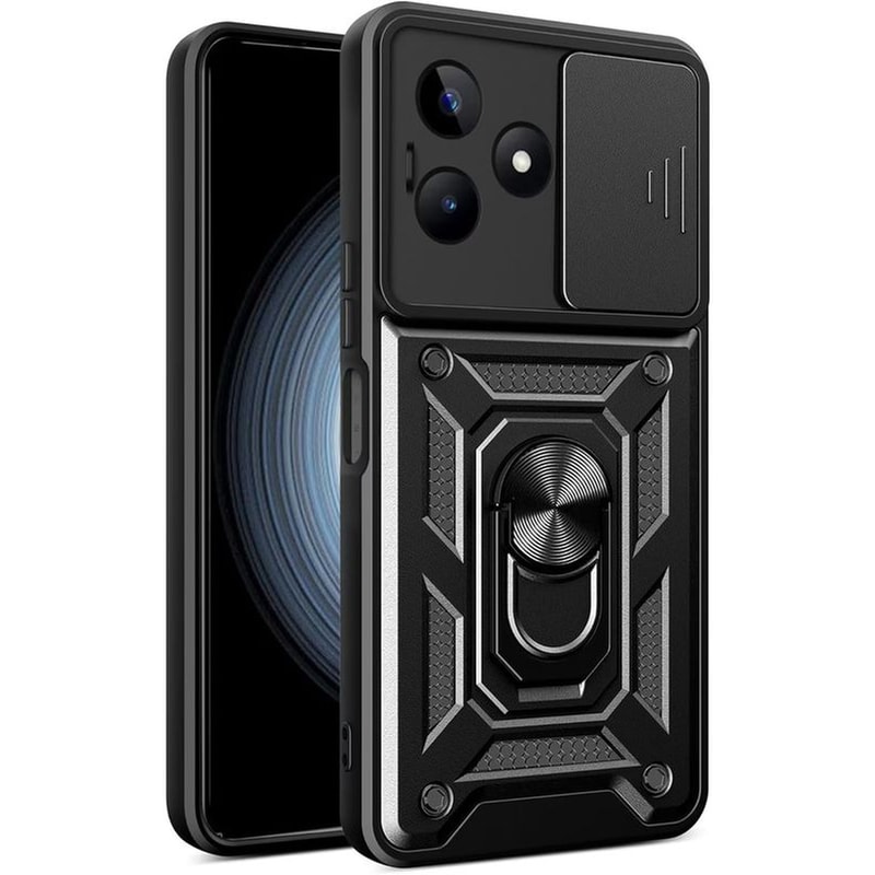 Θήκη Realme C51 - Bodycell Armor SlideRing Holder - Black