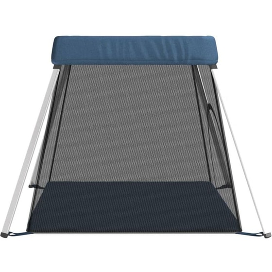 Παρκοκρέβατο VidaXL με Στρώμα Μπλε image 3