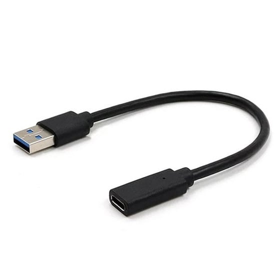 Αντάπτορας Cablexpert USB-A male σε USB-C female Μαύρο image 0
