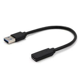Αντάπτορας Cablexpert USB-A male σε USB-C female Μαύρο