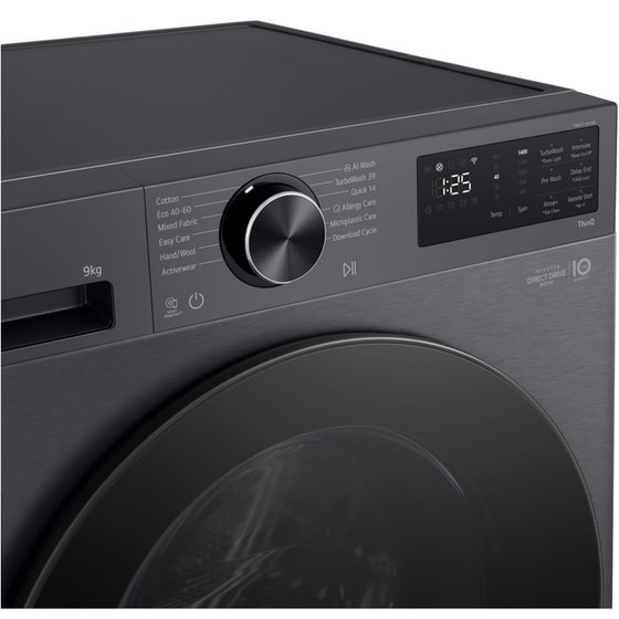 LG F2X50S9TBB Slim 9 kg 1.200 Στροφές Ανθρακί Πλυντήριο Ρούχων image 4