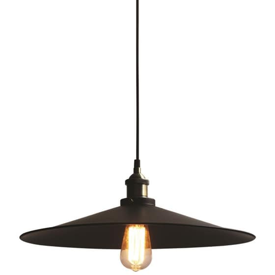 Φωτιστικό Οροφής Μονόφωτο Homelighting Dakar 77-2156 Μεταλλικό - Μαύρο image 0