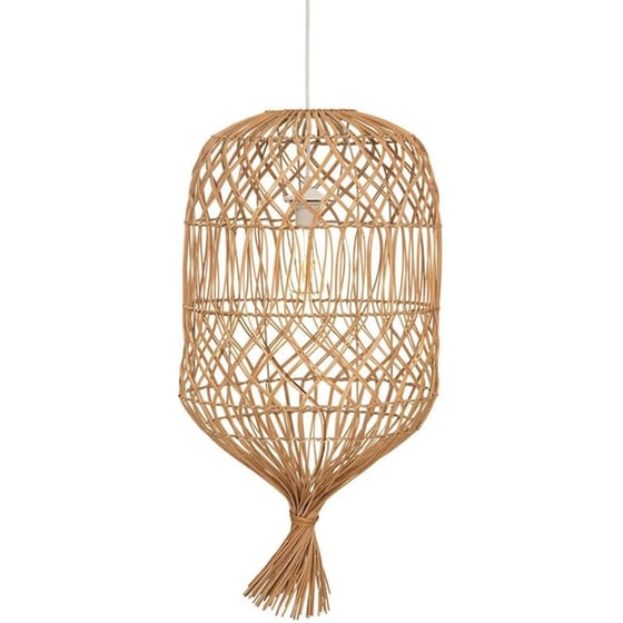 Φωτιστικό Οροφής Μονόφωτο Spitishop A-s Milou 182517 Ψάθινο - Μπεζ image 0