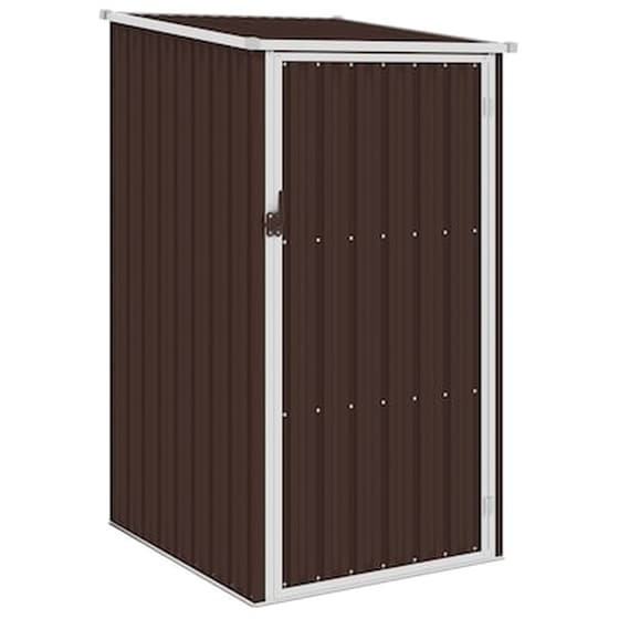 Vidaxl Αποθήκη Κήπου Καφέ 87 X 98 X 159 Εκ. Από Γαλβανισμένο Ατσάλι image 0