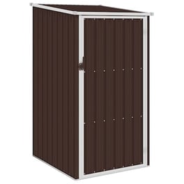 Vidaxl Αποθήκη Κήπου Καφέ 87 X 98 X 159 Εκ. Από Γαλβανισμένο Ατσάλι