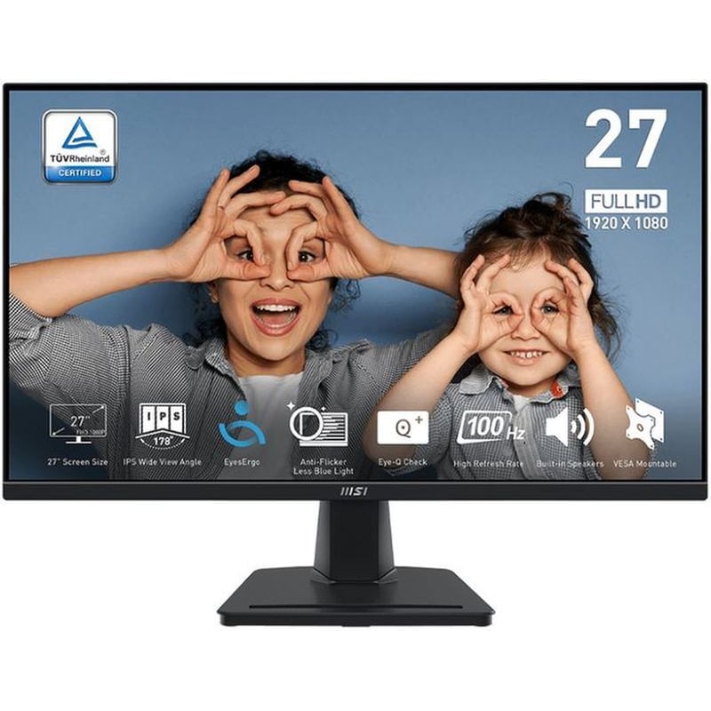 MSI PRO MP275 Monitor 27 FHD IPS Flat 100Hz 4ms MSI