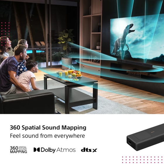 Sony HT-A5000 Premium Soundbar 450W 5.1.2 - Μαύρο image 3