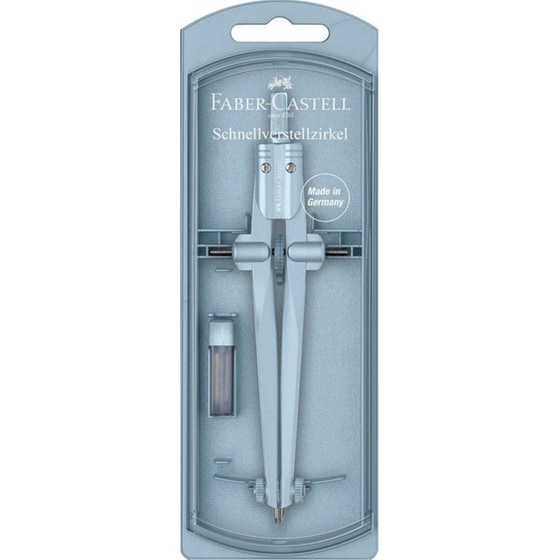 Διαβήτης Faber-Castell Stream Σιέλ/Ροζέ (1 Τεμάχιο) image 1