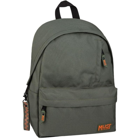 Τσάντα Πλάτης Must Team Monochrome Classic Λαδί με Πορτοκαλί 22L image 0