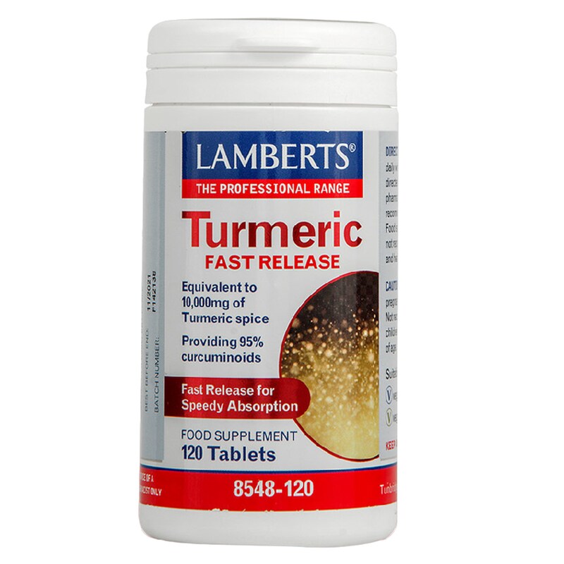 Ειδικό Συμπλήρωμα Διατροφής Lamberts Turmeric Fast Release - 120 ταμπλέτες