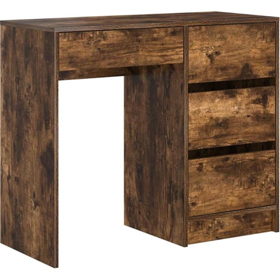 Γραφείο VidaXL από Επεξεργασμένο Ξύλο 90x37,5x75 cm - Καπνιστή Δρυς image 0