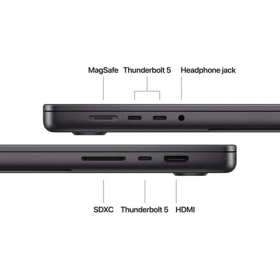 Apple MacBook Pro 16" M4 Pro Chip QHD+ (Apple M4 Pro 14 Cores CPU/24GB/512GB SSD/20 Cores GPU/macOS) Space Black image 6