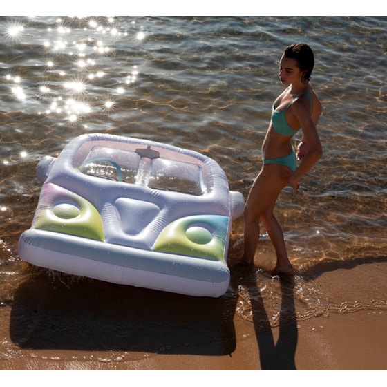 Στρώμα Θαλάσσης SunnyLife Luxe Lie-On Float Τροχόσπιτο - Πολύχρωμο image 8