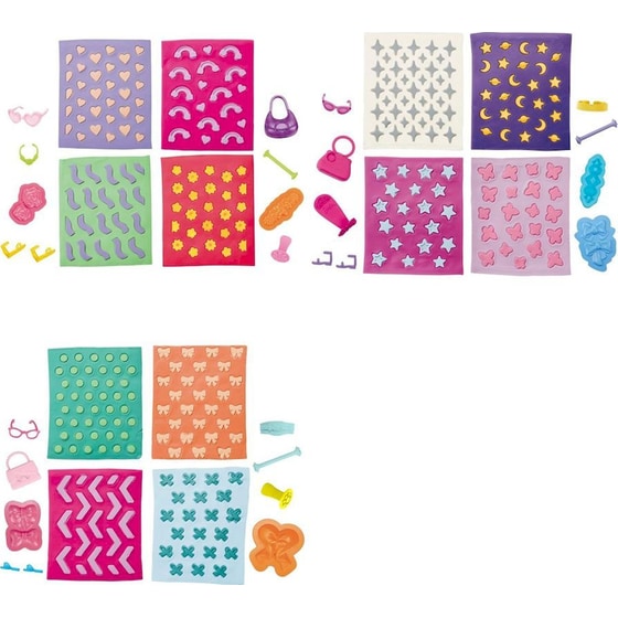 Hasbro Play-Doh Barbie Designer Patterns 3 Σχέδια 4 Τμχ - Τυχαία Επιλογή Σχεδίου (G13555) image 2