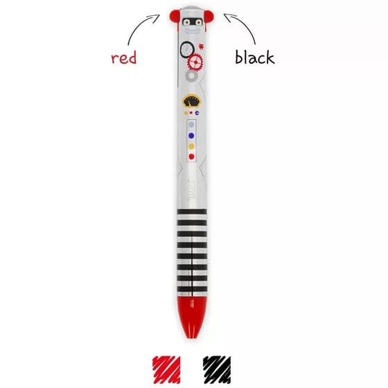 Στυλό Διαρκείας Legami 2 Χρωμάτων Robot 1.0 mm image 0