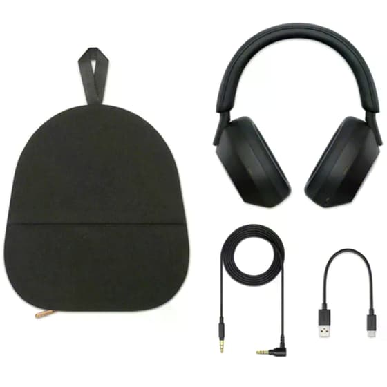 Sony WH-1000XM5 Premium Noise Cancelling Wireless Over Ear Headphones - Black image 6