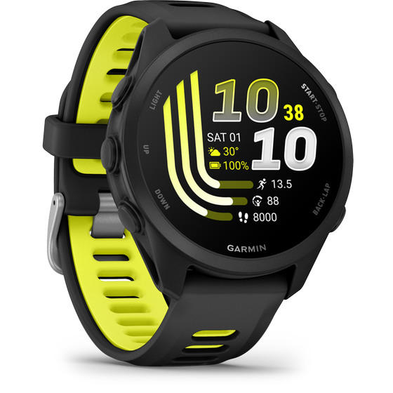 Smartwatch Garmin Forerunner 170 Music 43mm - Black with Amp Yellow image 2