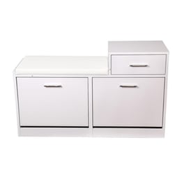 Παπουτσοθήκη Bakaji Ξύλινη  94.5x30x57cm - Λευκή