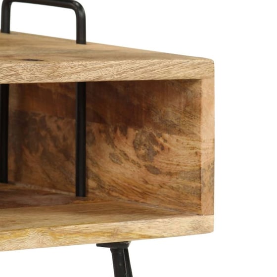 Κομοδίνο Vidaxl Από Μασίφ Ξύλο Μάνγκο 40x34x47 cm - Φυσικό image 5