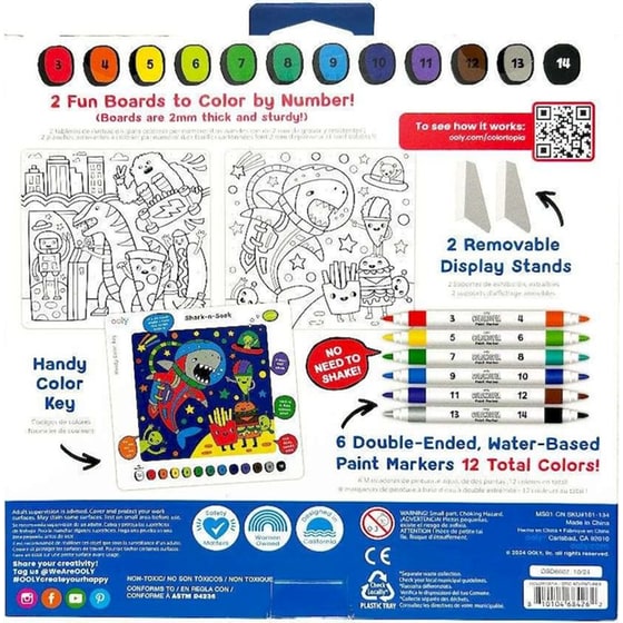 Σετ Ζωγραφικής με Αριθμούς Ooly Colortopia Epic Adventures image 6