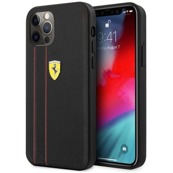 Θήκη Apple iPhone 12 Pro Max - Ferrari - Μαύρο image 3
