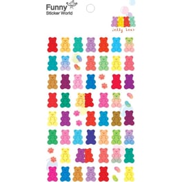 Αυτοκόλλητα&nbsp;Epoxy Funny Stickers&nbsp;Jelly&nbsp;Bear