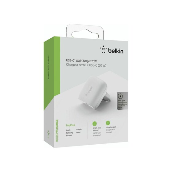 Φορτιστής Πρίζας Belkin Usb-C 20W - White image 4