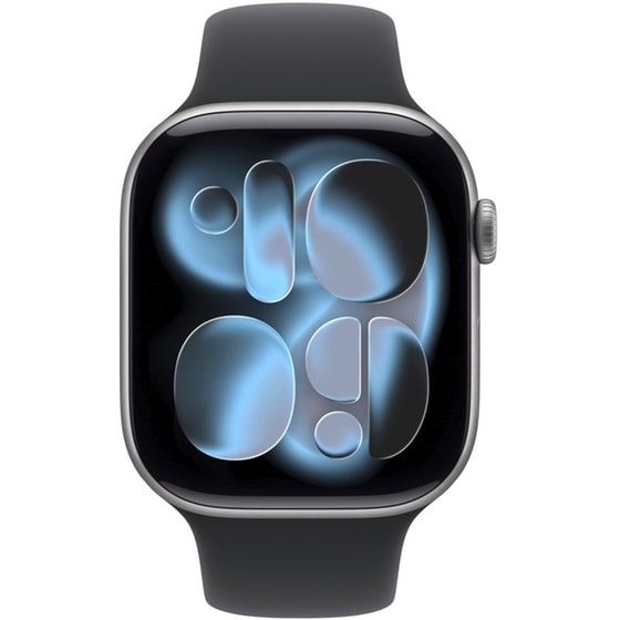 Apple Watch Series 11 GPS 46mm Space Grey Aluminum Case with Black Sport Band - M/L image 2