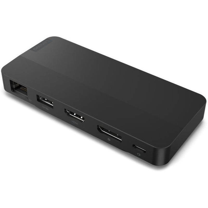 Docking Station Lenovo 5-port συμβατό με USB-C - Μαύρο