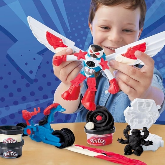Hasbro Play-Doh Marvel Captain America Moto-Slicer (G0555) image 4