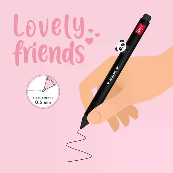 Στυλό Legami&nbsp;Gel&nbsp;Μαύρο&nbsp;Panda 0.5 mm image 2