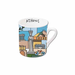 ATP Κουπάκι Espresso Πολύχρωμο Athens 140 ml