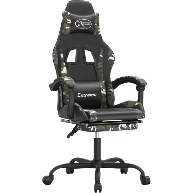 Καρέκλα Gaming VIDAXL 349590 με Υποπόδιο από Τεχνητό Δέρμα