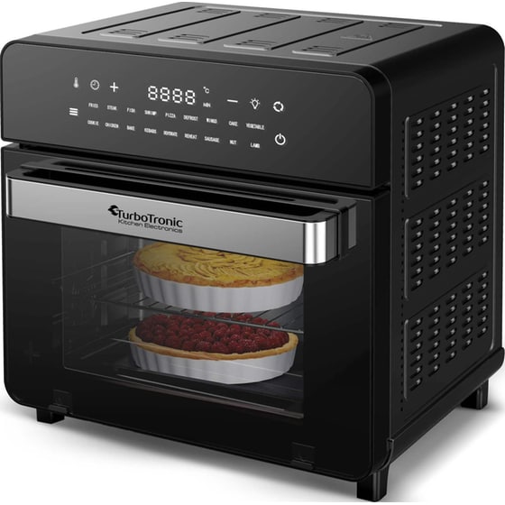 TURBOTRONIC TT-AF5 AIR FRYER OVEN με Πόρτα 1600 W 15 L Μαύρο Φριτέζα -Φουρνάκι Αέρος image 3