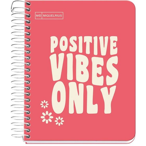 Τετράδιο Σπιράλ Miquelrius Α6 Messages Κοραλί 100 Φύλλων image 0