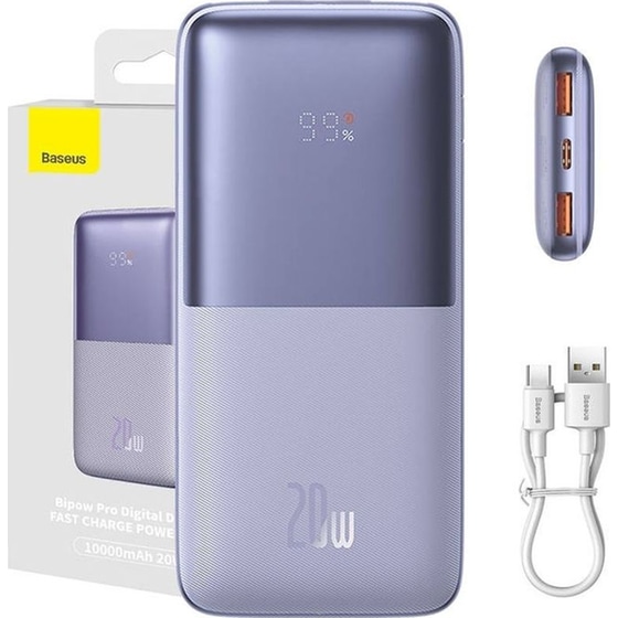 Powerbank Baseus 10000mAh 20W - Μωβ image 0