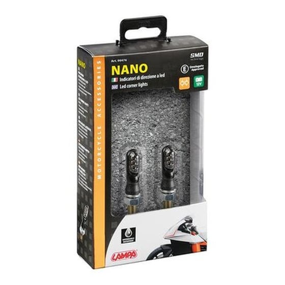 Lampa Φλας Μοτο Nano Led 12v 35x18mm Μαυρα 2 Τεμ. image 2