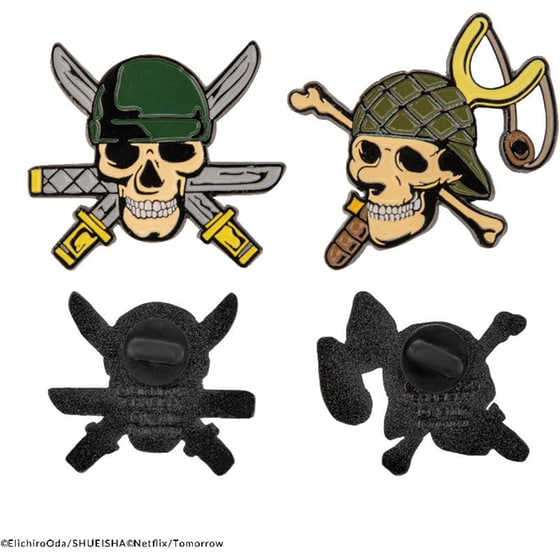 Σετ 2 Καρφίτσες Cinereplicas One Piece - Zoro & Usopp image 1