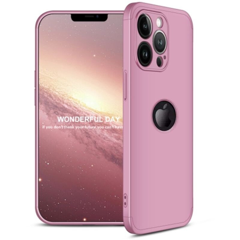 GKK Θήκη Apple iPhone 13 Pro - GΚΚ 360 Full Body Protection - Ροζ Χρυσό