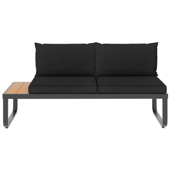 VidaXL Σετ Γωνιακού Καναπέ Κήπου 4 τμχ . από Αλουμίνιο/wpc με Μαξιλάρια image 5