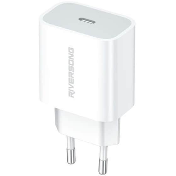 Φορτιστής Πρίζας Riversong PowerKub USB-C 20W - White image 0
